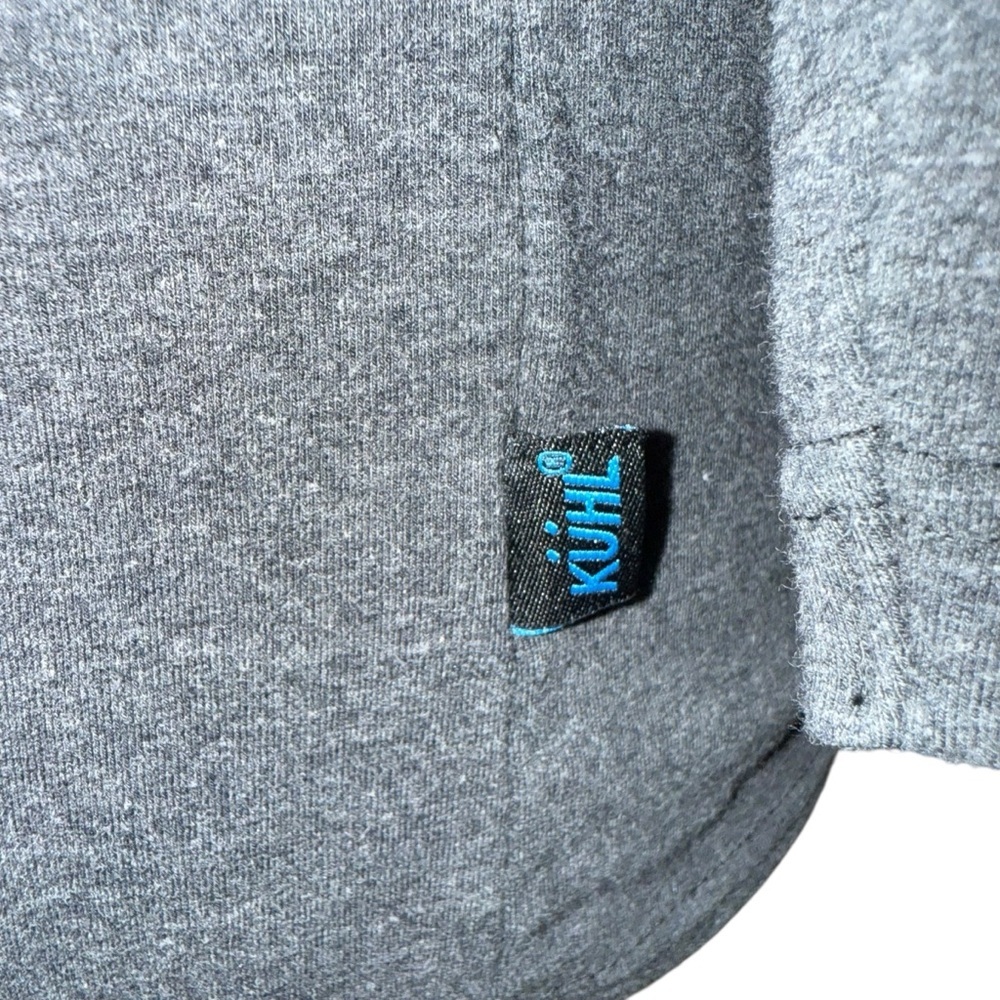Kuhl Women's Gray knit half Button Shirt Small - Picture 5 of 11